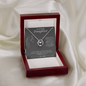 Daughter, know I am always with you - Equestrian Lucky in Love Necklace (Dark Background)